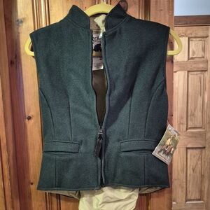 Schaefer Outfitter Ranchwear 905 Womens Small Wool Lined Green Steamboat Vest